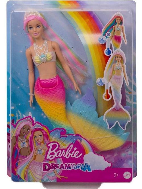 купить Кукла Barbie GTF89 Sirenă Joc de culori в Кишинёве 