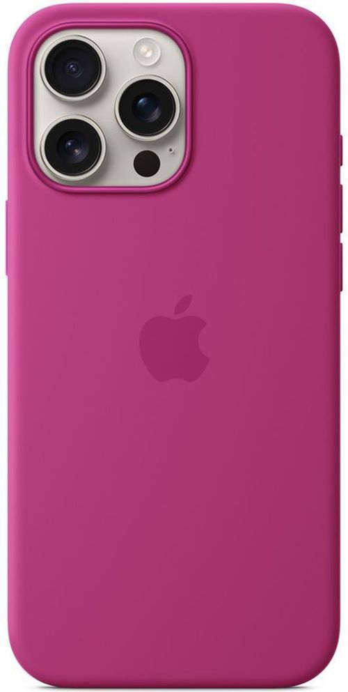 cumpără Husă pentru smartphone Apple iPhone 16 Pro Max Silicone Case with MagSafe Fuchsia MYYX3 în Chișinău 