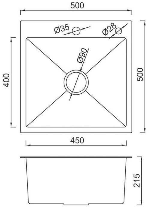 купить Мойка кухонная Gappo GS5050-3 SATIN GOLD в Кишинёве 