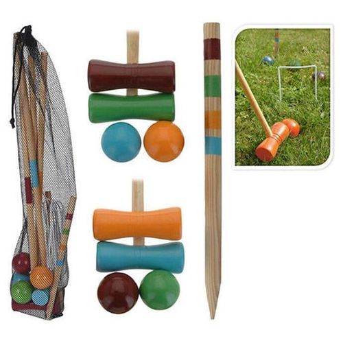 cumpără Jucărie Promstore 44779 Игра деревянная "Croquet" 4 молота, 4мяча, 1ворота în Chișinău 