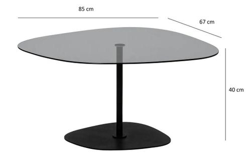 cumpără Măsuţă cafea Trendy Soho, Gri inchis, negru în Chișinău 