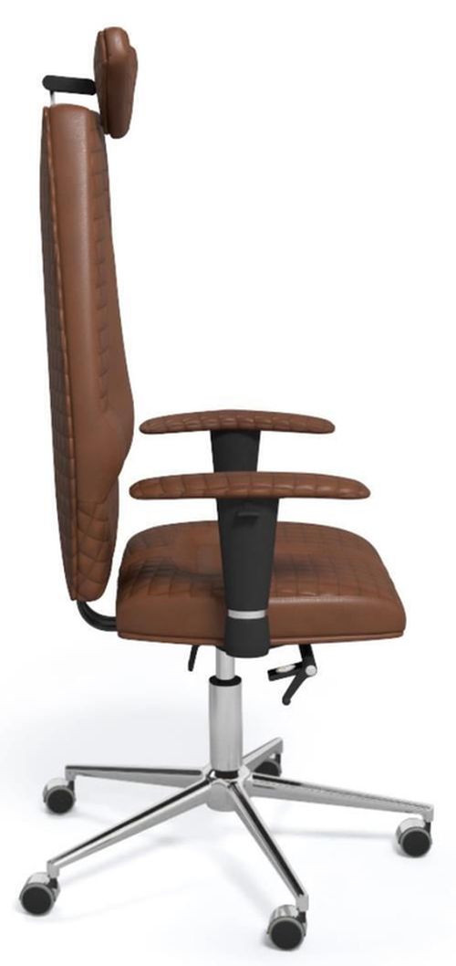 купить Офисное кресло Kulik System Jet Brown Piele в Кишинёве 