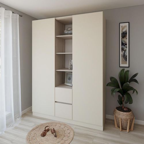 купить Шкаф Smartex (15846) N14 160cm Ivory+St.Deschis в Кишинёве 