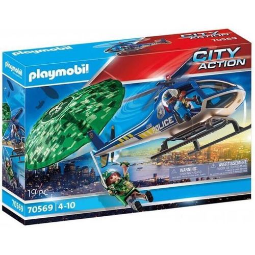 купить Конструктор Playmobil PM70569 Police Parachute Search в Кишинёве 