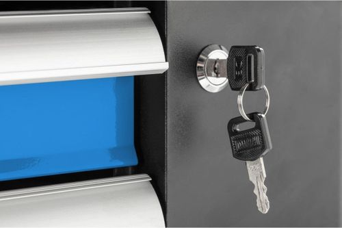 cumpără Sistem de depozitare a instrumentelor Hoegert HT7G049 Тележка инструментальная 7 ящиков с боковым отделением (790x790x490 мм) în Chișinău 