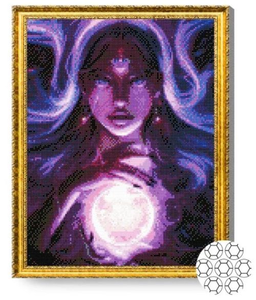 купить Картина по номерам Art Gallery GA84479 Mozaic cu diamante 40x50cm Vrajitoare в Кишинёве 