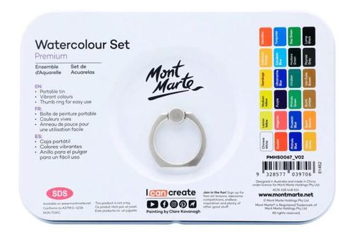 cumpără Set de creație Mont Marte PMHS0067 Set acuarela in cutie metalica 27 culori în Chișinău 