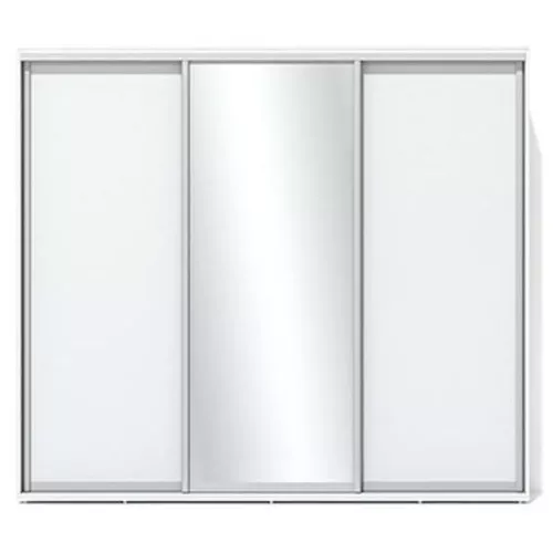 купить Шкаф Fabrik Home Купе 2400 ( 1 зеркало+2ДСП) белый ясень в Кишинёве 