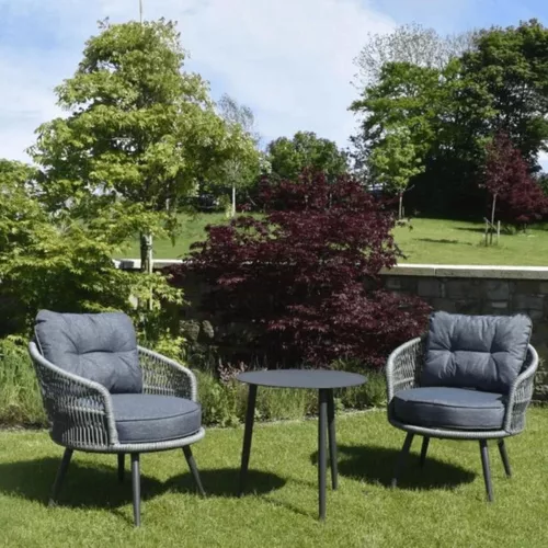 cumpără Mobilier pentru grădină Hydro S Mobilă p/u terasă și balcon Hola Eva Rattan, 2 persoane, Gri în Chișinău 