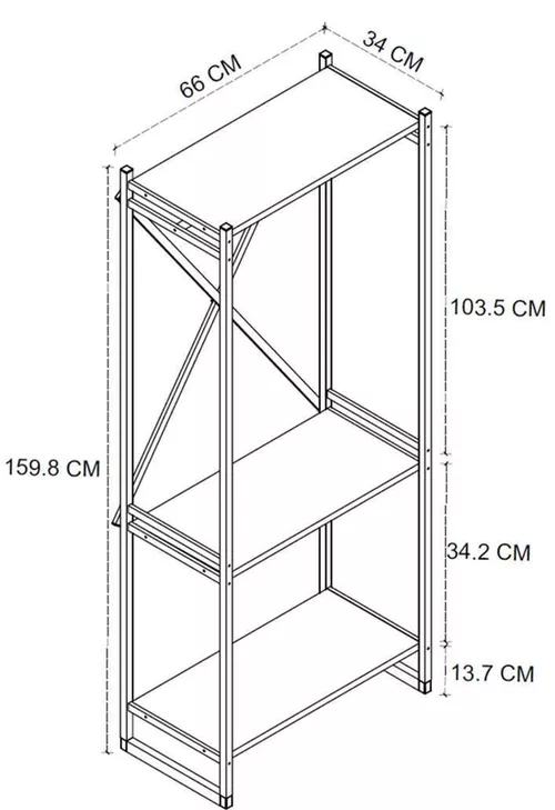 купить Вешалка для одежды Nex Home Прихожая, 66x35x160 см, Белый (21-15-01) в Кишинёве 