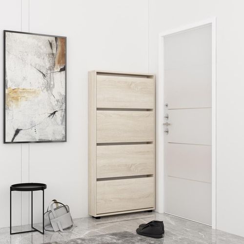 купить Полка для обуви Mobildor-Lux Leo Slim 50x16x164H cm Sonoma в Кишинёве 