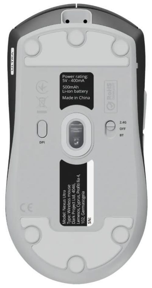 купить Мышь Dark Project Novus Wireless, Black/Grey в Кишинёве 