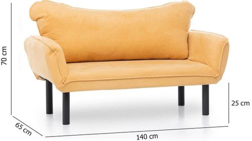 купить Диван Trendy Chatto Mustar, 65x70x140cm в Кишинёве 
