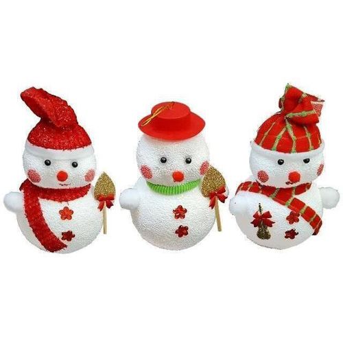 купить Новогодний декор Promstore 37374 Украшение елочное Снеговик 15.5cm в Кишинёве 