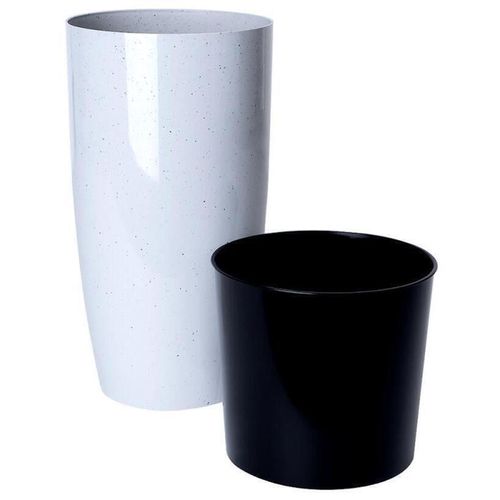 cumpără Ghiveci pentru flori Aleana 115043 Alfa d22x41.5 cm, beton gri deschis în Chișinău 