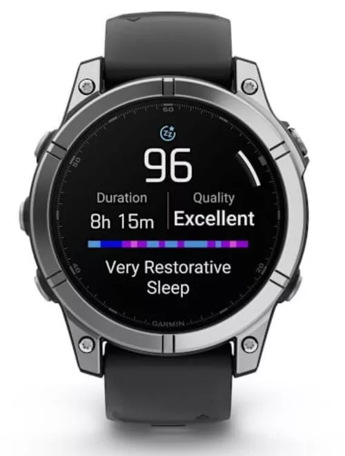 купить Смарт часы Garmin Fenix E – 47 mm, Stainless steel with Black silicone band (010-03025-00) в Кишинёве 