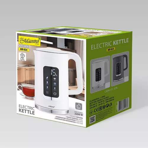 купить Чайник электрический Maestro MR-024 (1.7L) Grey в Кишинёве 