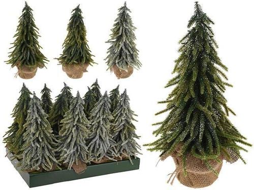купить Декоративная ёлка Promstore 43512 зеленая в джутовом горшке 28cm в Кишинёве 
