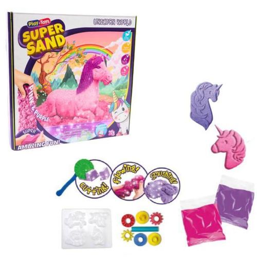 купить Набор для творчества Play Toys 2137 Set cinetic Lumea unicornilor din nisip в Кишинёве 