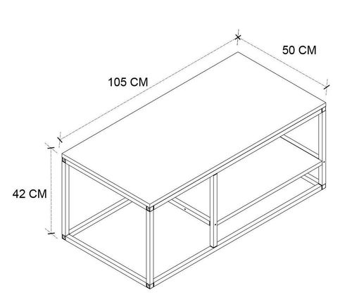 cumpără Măsuţă cafea Bofigo 22-03-08 Anthracite în Chișinău 