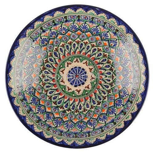 cumpără Farfurie Rishtan Ceramic Lyagan Mehrob 45cm, pictata manual, ceramica în Chișinău 