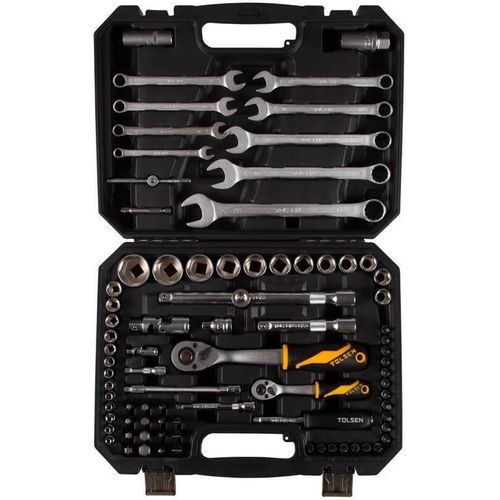 cumpără Set de unelte de mână Tolsen Set de 82 chei tubulare 1/2+1/4 (15143) în Chișinău 