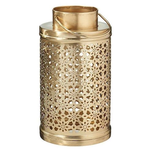 cumpără Lumânare Promstore 11019 Sfesnic metalic Felinar 9x19cm, auriu în Chișinău 