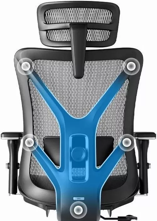 cumpără Fotoliu de birou Deli KF231, сетка, черное în Chișinău 