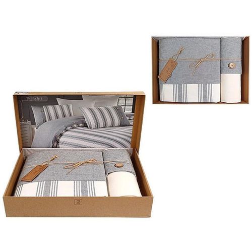 cumpără Textile de casă Promstore 53378.5 Lenjerie de pat Euro 2 NH Beyza Gri, in în Chișinău 