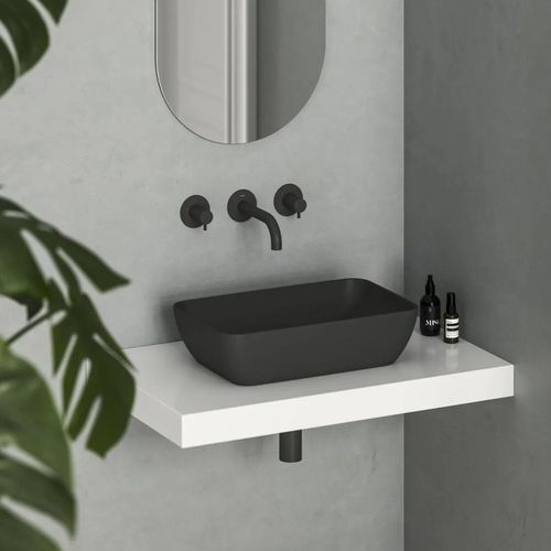 купить Раковина Ravak UNI 500 R Slim 500x310x125mm Black matt XJX0D150000 в Кишинёве 