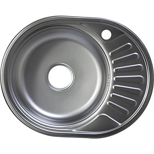 cumpără Chiuvetă bucătărie Rubano HD7750A-D incastrabila 770x500x180mm. (dreapta), inox, decor-0,8mm în Chișinău 