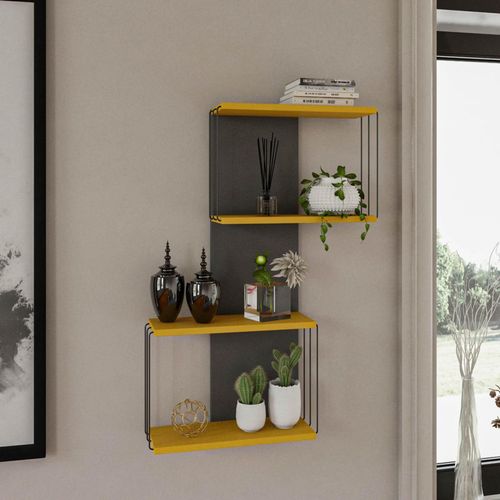 купить Полка декоративная Trendy Destan-Galben 65x96x19cm (GTR005405) в Кишинёве 