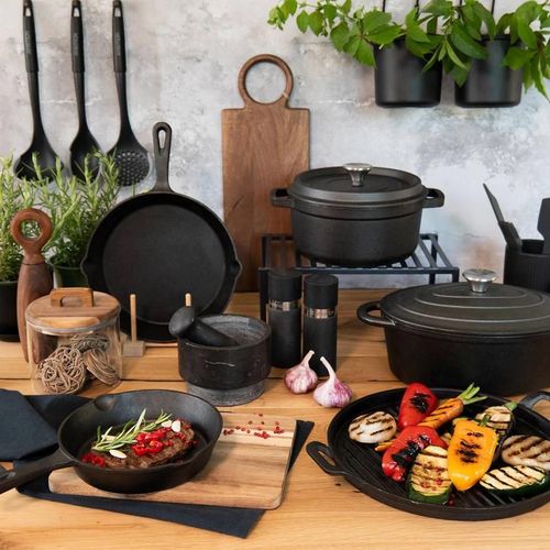 купить Кастрюля Ambition 68607 Cast Iron Grill 20cm 2,2l в Кишинёве 