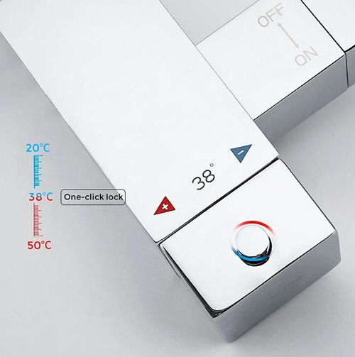 cumpără Baterie pentru bideu Gappo G7207-40 Crom cu termostat (bide incorporat) în Chișinău 