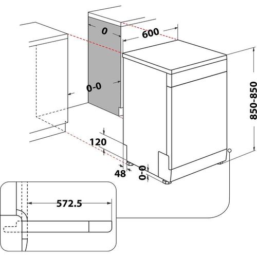 cumpără Mașină de spălat vase Whirlpool W2FHD624 în Chișinău 