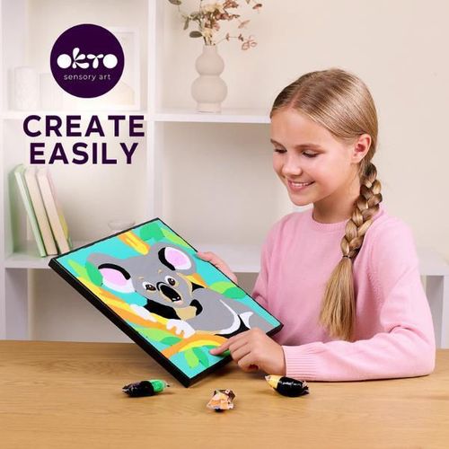 cumpără Set de creație Okto 20028 Pictură pe numere 3D cu plastilină ușoară 29x29сm, Koala în Chișinău 