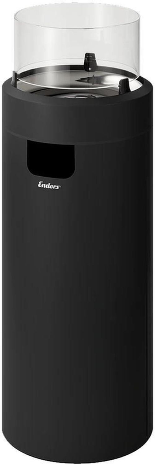 cumpără Încălzitor de exterior Enders Semineu pe gaz Nova Led L, Black/Silver (560133) în Chișinău 