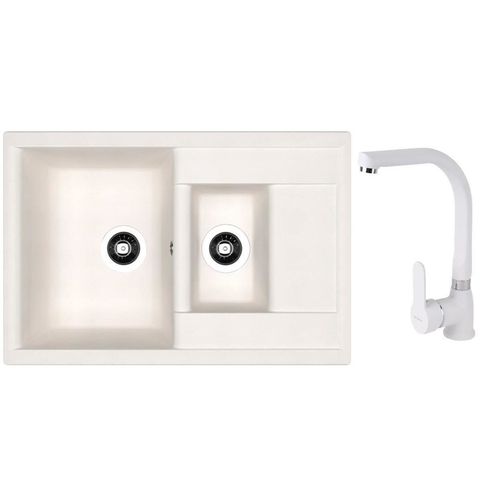 купить Мойка кухонная со смесителем Dr.Gans Astra 760K + SanDonna F 7103 alb в Кишинёве 