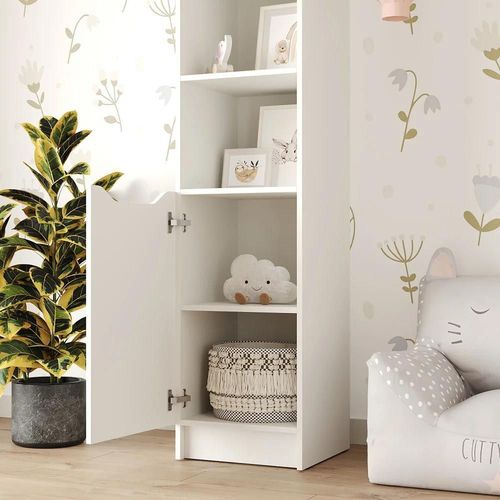 купить Шкаф детский MebelStar LILU 1D 40x40x210 White (MBS-1315) в Кишинёве 