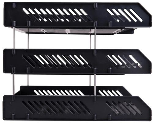 cumpără Suport pentru documente Deli DLE9209-02 Set 3 tavite suprapozabile Simpli, negru în Chișinău 