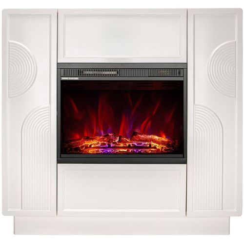 купить Камин электрический ArtFlame Flow & Lorance, 1100x1100x300mm, Alb в Кишинёве 