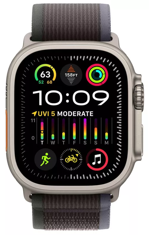 купить Смарт часы Apple Watch Ultra 2 GPS + Cellular, 49mm Blue/Black Trail - M/L MRF63 в Кишинёве 