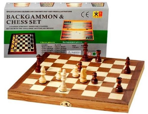 купить Настольная игра Promstore 02837 3 in 1 (шахматы, шашки, нарды) в Кишинёве 