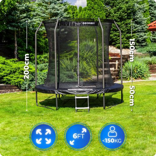 cumpără Trambulină Thunder INSIDE ELITE 6FT (183cm) Black în Chișinău 