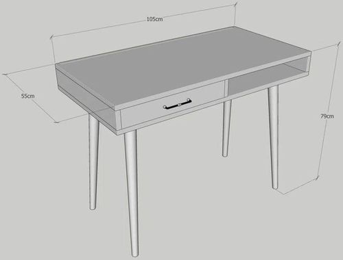 cumpără Masă de birou Trendy Carmen 105x79x55cm în Chișinău 