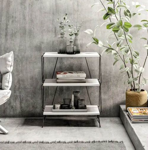 cumpără Măsuţă cafea Trendy Lazandos, Alb 48x75x31cm în Chișinău 