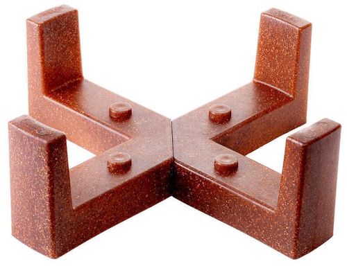 cumpără Ghiveci pentru flori Aleana 128025 Oslo cu insetie si suport d24 cm, cacao în Chișinău 