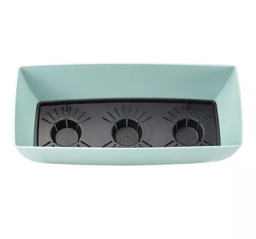 cumpără Ghiveci pentru flori Idea М3277 Jardiniera de balcon Siena 400mm, 8L, cu insertie în Chișinău 