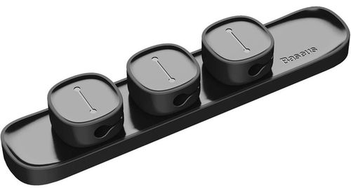 купить Офисный аксессуар Baseus ACWDJ-01 Organizer Peas Magnetic Cables Clip black в Кишинёве 