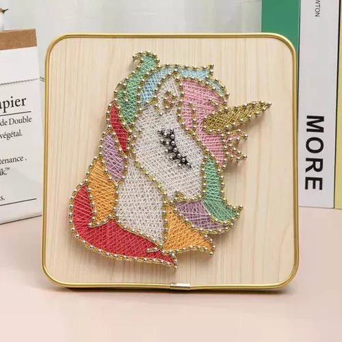 купить Набор для творчества miscellaneous DHBB28033 Set String Art 20x20 Unicorn в Кишинёве 